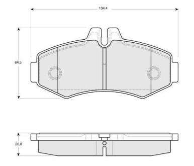 Гальмівні колодки дискові STARLINE BD S086 (фото 1)