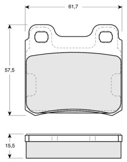 Гальмівні колодки дискові STARLINE BD S103 (фото 1)