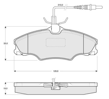 Гальмівні колодки дискові STARLINE BD S128 (фото 1)