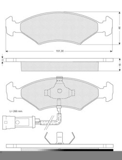 Гальмівні колодки дискові STARLINE BD S141 (фото 1)