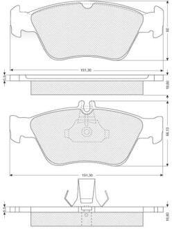 Гальмівні колодки дискові STARLINE BD S227 (фото 1)