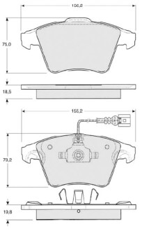 Гальмівні колодки дискові STARLINE BD S325