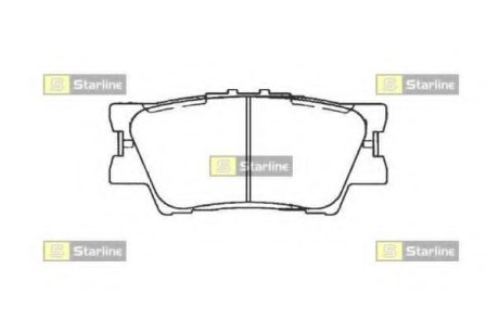 Гальмівні колодки дискові STARLINE BD S473 (фото 1)