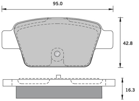 Гальмівні колодки дискові STARLINE BD S836P