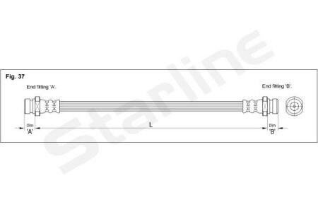 Гальмівний шланг STARLINE HA BD.1225