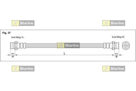 Гальмівний шланг STARLINE HA BD.1251