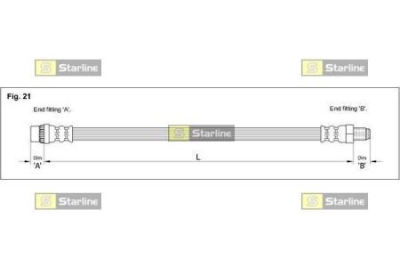 Гальмівний шланг STARLINE HA DA.1226