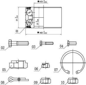 Підшипник колісний STARLINE LO 00575