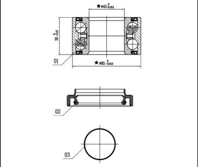 Підшипник колісний STARLINE LO 01466