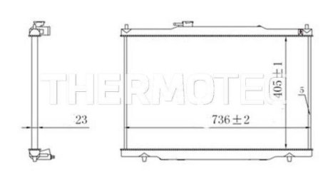 Радіатор THERMOTEC D7P019TT (фото 1)