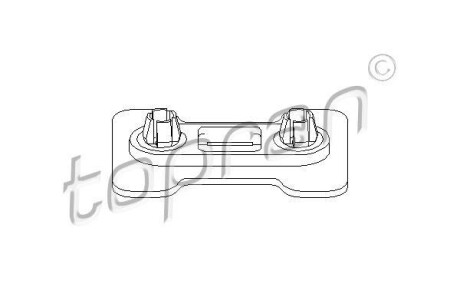 Кронштейн бампера TOPRAN / HANS PRIES 103 090