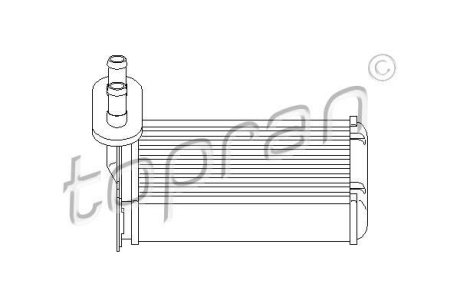 Радиатор отопителя салона TOPRAN / HANS PRIES 103 147