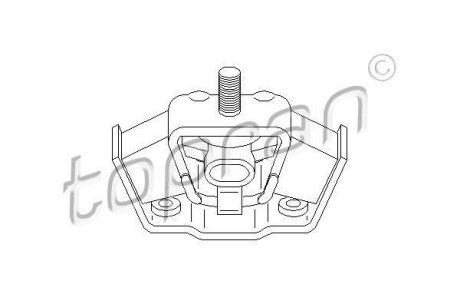 Опора двигателя TOPRAN / HANS PRIES 400 040