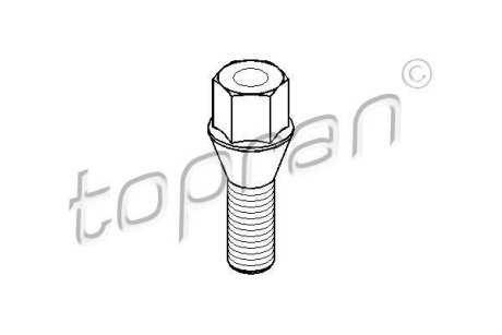 Болт колісний TOPRAN / HANS PRIES 501 536