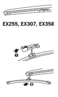 Щітка склоочисника каркасна задня 300мм ExactFit Rear BMW 1, X1, Audi A1 (EX307B) Trico EX307