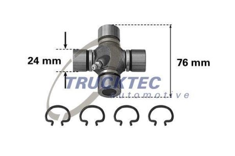 Крестовина вала карданного TRUCKTEC 02.34.017