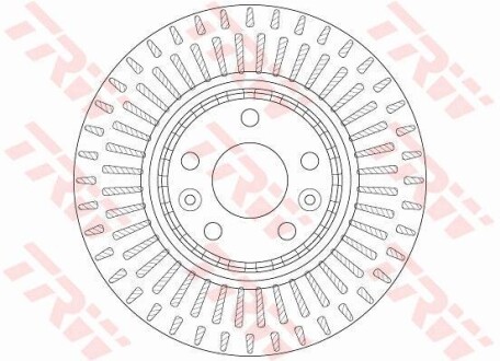 Гальмівний диск TRW DF6208S (фото 1)