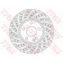 Диск тормозной MERCEDES A(W176)/ B(W246) "F D=295mm "12>> TRW DF6262S (фото 1)