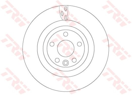 Диск гальмівний JAGUAR F-Pace/I-Pace "F R=325mm "15>> TRW DF6706S