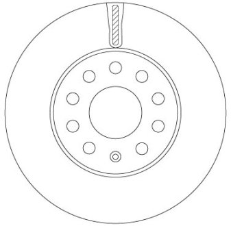 Диск тормозной SEAT/SKODA/VW Leon/Octavia/Golf "F D=276mm "14>> TRW DF6903S