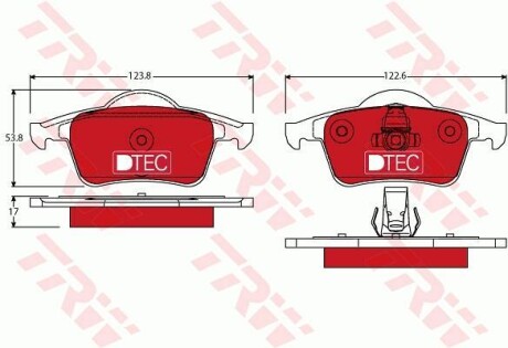 Гальмівні колодки TRW GDB1389DTE