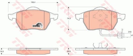 Гальмівні колодки TRW GDB1440