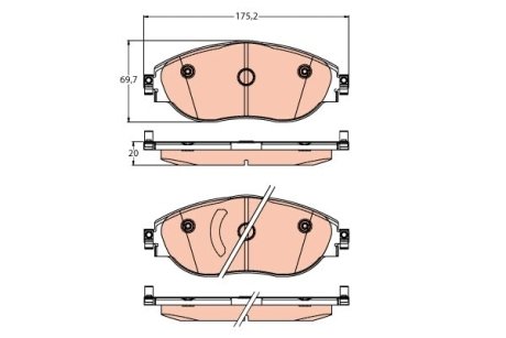 Колодки гальмівні дискові TRW GDB2219