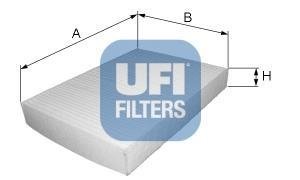 Фiльтр салону UFI 53.006.00