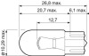 Лампа накаливания W5W 12V 5W Valeo 032211 (фото 2)