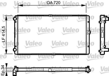 Радіатор Valeo 732177