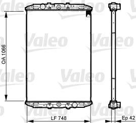 Радіатор системи охолодження Valeo 733509