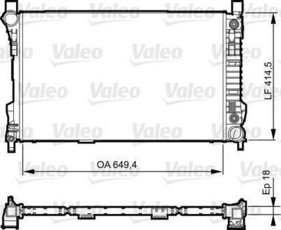 Радіатор системи охолодження Valeo 735144 (фото 1)