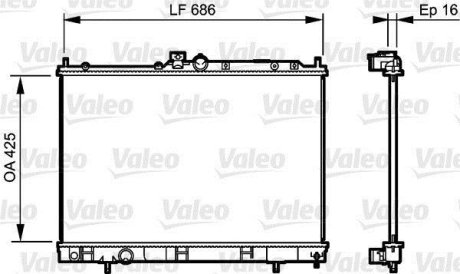 Радіатор Valeo 735201