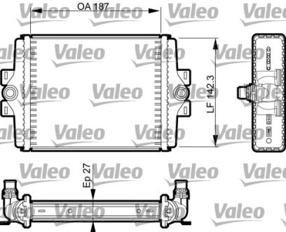 Радіатор охолодження двигуна Valeo 735467