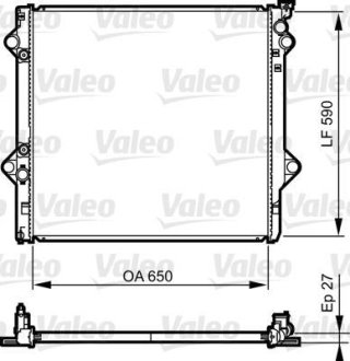 Радіатор Valeo 735569