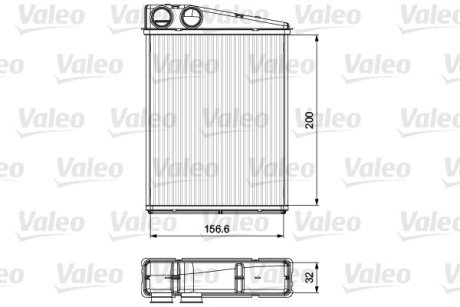 Радіатор нагрівача Valeo 811542