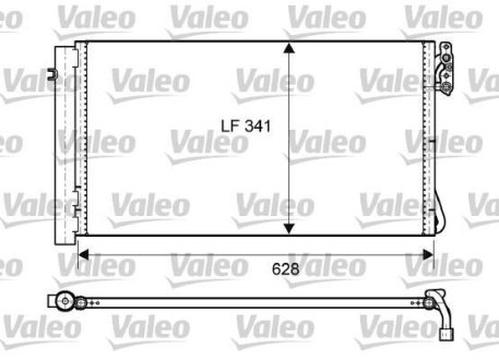 Конденсатор без хладогену Valeo 814012 (фото 1)