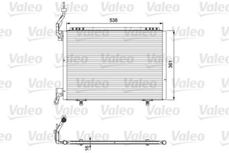 Конденсер кондиціонера Valeo 814075 (фото 1)