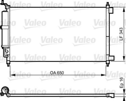 Конденсатор кондиціонера NISSAN JUKE Valeo 814221