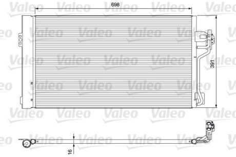 Радіатор кондиціонера Valeo 814391