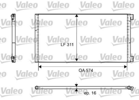 Конденсатор кондиціонера Valeo 817684