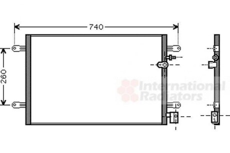 Конденсор кондиціонера A6 ALL 04-11 Van Wezel 03005237