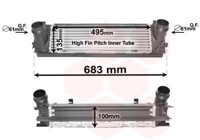 Інтеркулер 1(F20)125i/ 3(F30)328i Van Wezel 06004467