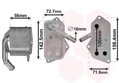 Радіатор оливи Van Wezel 06013701
