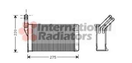 Радіатор обігрівача CITR ZX/XANTIA / PEUG 306 Van Wezel 09006082