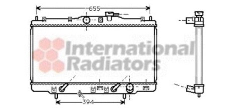 Радіатор охолодження двигуна ACCORD6 18i AT+-AC 98-02 Van Wezel 25002119