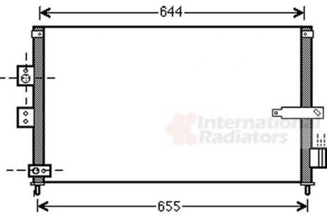 Радіатор кондиціонера HONDA CIVIC VIII (FA, FD) (05-) Van Wezel 25005223