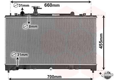 Радіатор охолодження MAZDA 6 1.8i/2.0i(Van Weze) Van Wezel 27002227