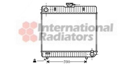 Радіатор охолодження двигуна MB W123/W126 MT 76-84 Van Wezel 30002042 (фото 1)