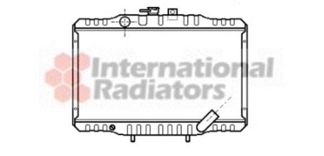 Радіатор охолодження Hyundai H-1; MITSUBISHI L300 Van Wezel 32002062